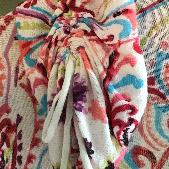 Chico’s colorful print cardigan - Picture 4 of 6